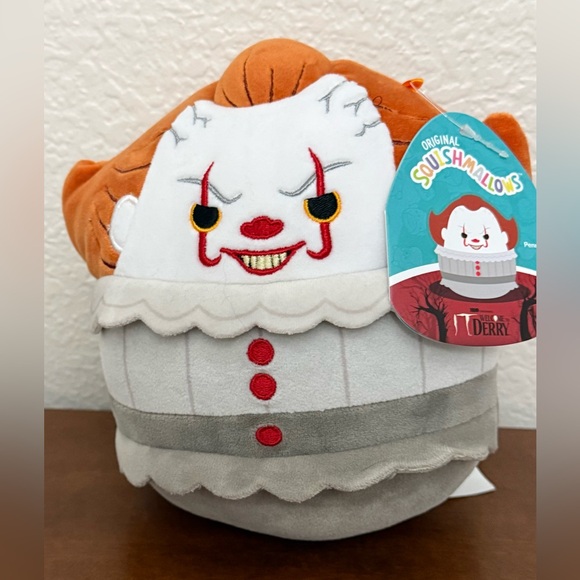 Squishmallows Other - Original Squishmallows 6.5" Pennywise The Clown It Welcome to Derry Halloween